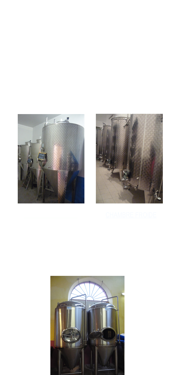 

    La fermentation se déroule dans une cuve cylindro-conique (qui favorise la récupération des dépôts), dans une pièce tempérée à environ 20°c (en chambre chaude), pendant une semaine. Les levures consomment les sucres fermentescibles afin de créer de l’alcool et du gaz carbonique. A la fin de cette étape, on a enfin de la bière, mais elle n’a pas encore acquis toutes ses qualités gustatives et n’est pas encore pétillante.

    Afin de révéler tous les arômes de la bière, la garde à froid, dans une pièce à 2°c (en chambre froide), pendant trois semaines, est nécessaire. C’est la maturation de la bière. Cette étape sert aussi à l’éclaircissement de la bière ; les particules en suspension se déposent dans le fond de la cuve.


  ￼         ￼
                
  CHAMBRE CHAUDE                  CHAMBRE FROIDE


Suite à l’achat de deux nouvelles cuves de fermentation à double paroi, la fermentation pourra maintenant se faire dans la même cuve et éviter ainsi un transvasement d’une cuve à une autre et donc des nettoyages, ce qui diminue les risques de contamination et le temps de travail.

                                       ￼
